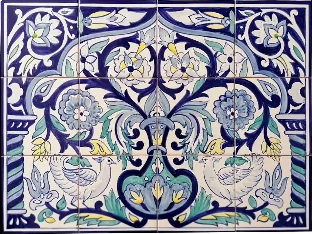 Floral Tile Mural PT240
