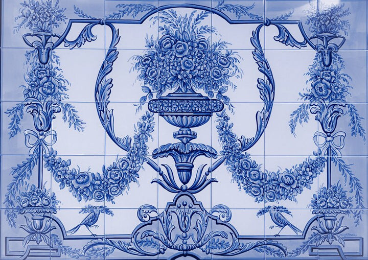 18th Century Portuguese Tile Mural - Made to Order | Ref. PT504 (Free Shipping Worldwide)