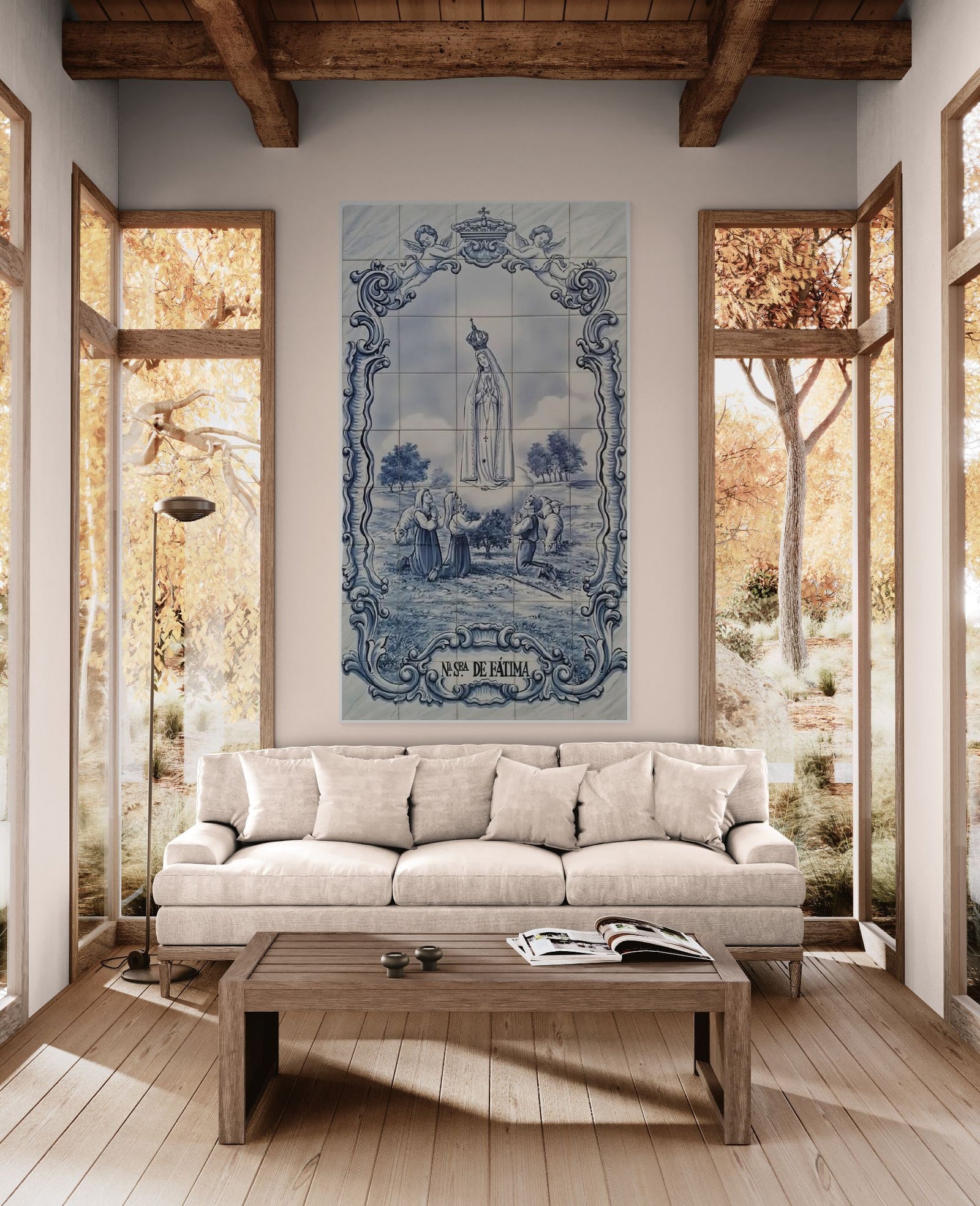 Fatima Portuguese tile mural