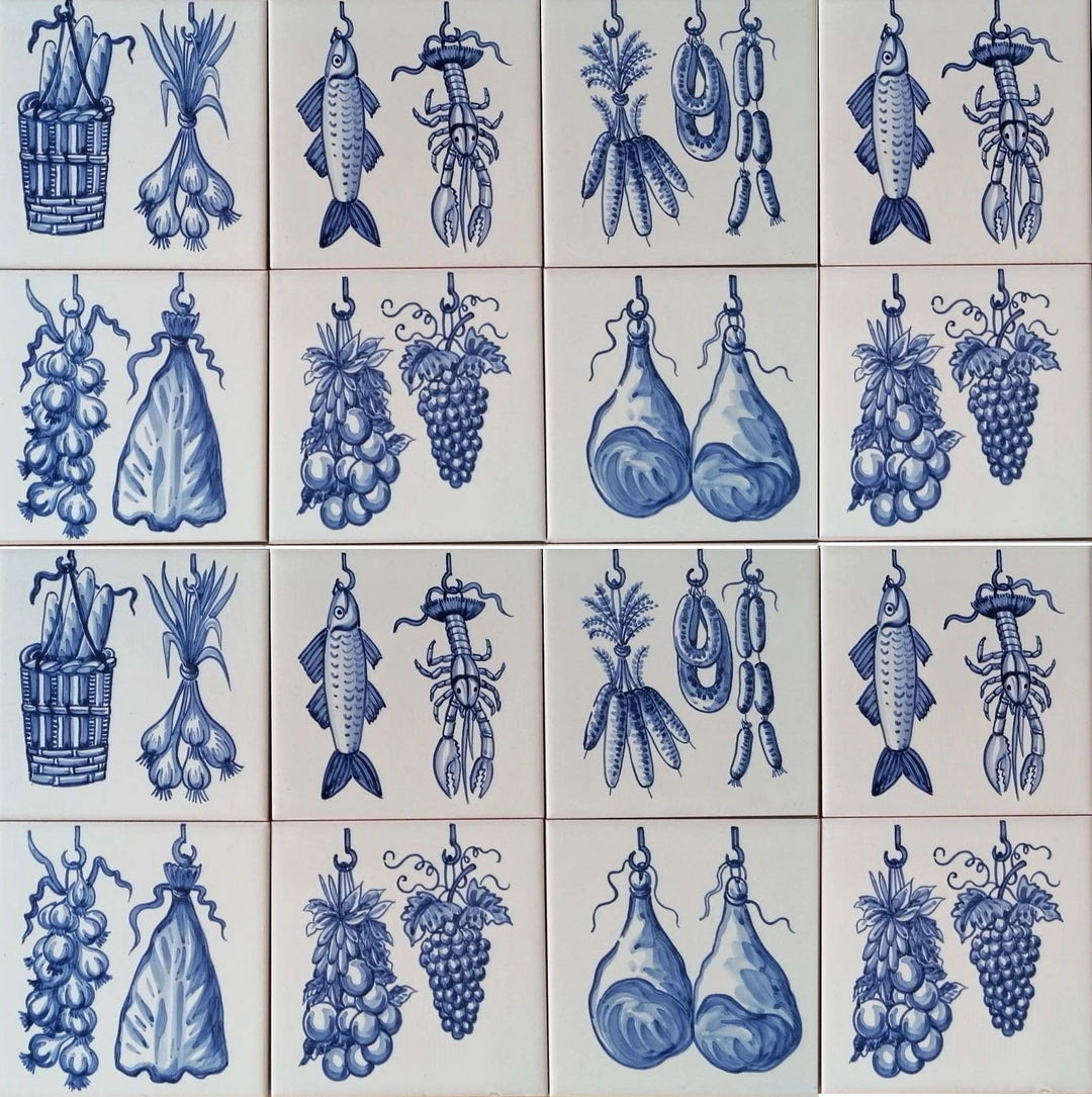 Hanging foods kitchen tiles