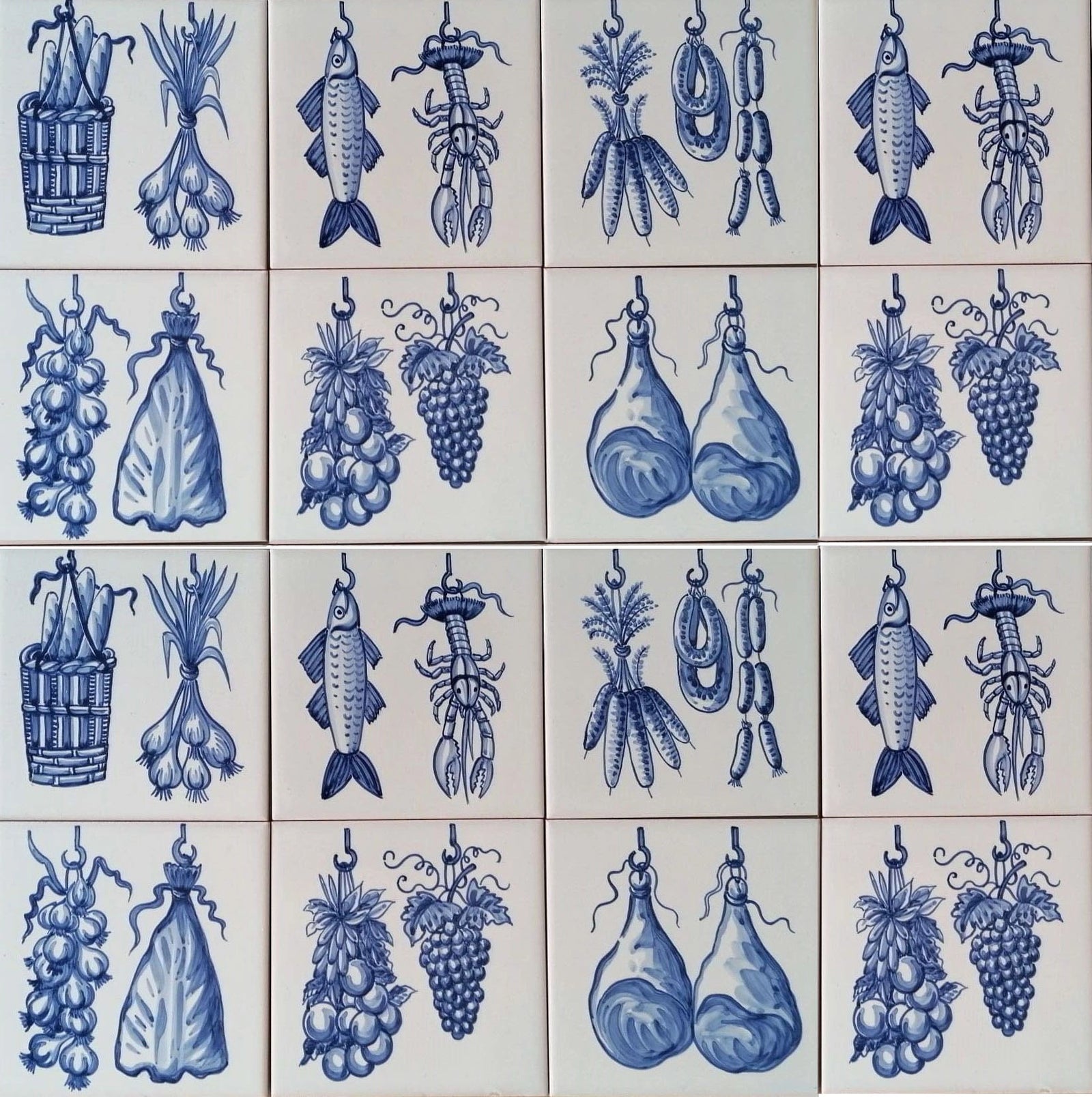 Hanging foods kitchen tiles