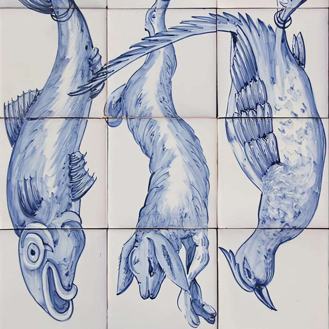 Hanging Meat - Portuguese Tile Mural | Ref. PT269