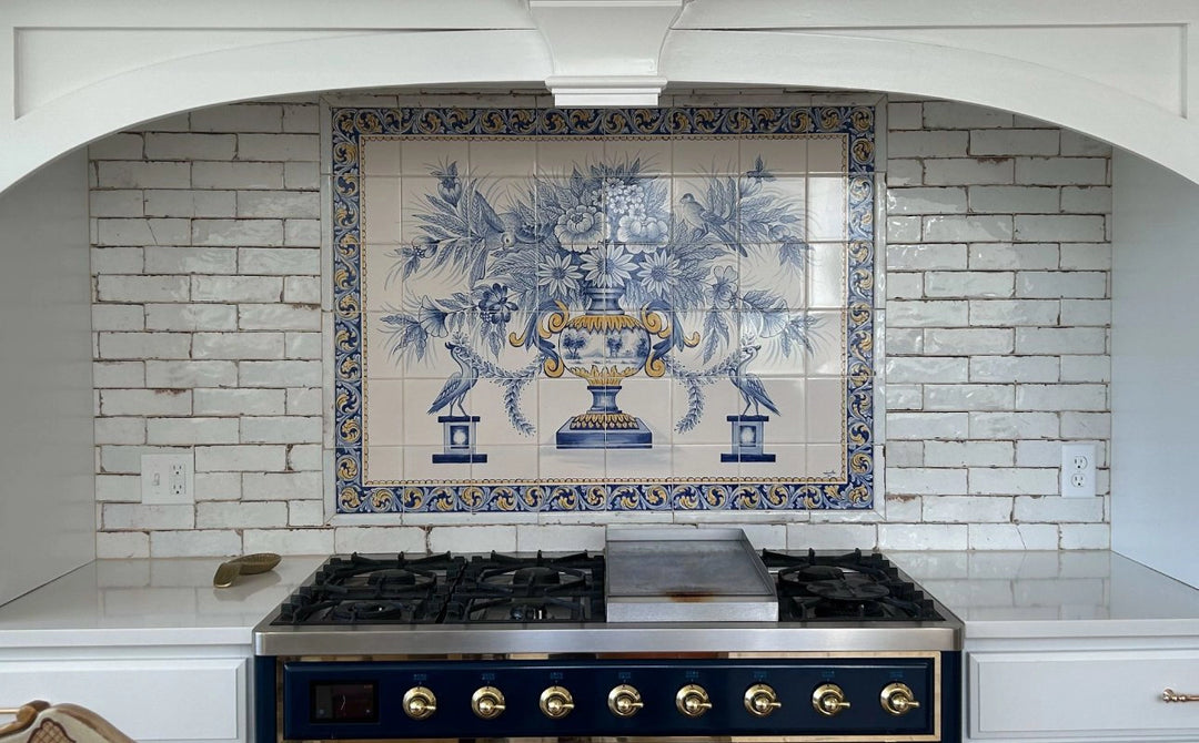 Kitchen tile mural - Portuguese Tiles