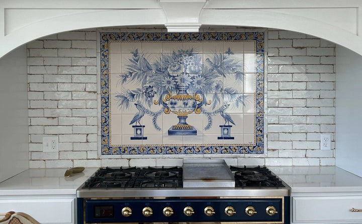 Kitchen tile mural - Portuguese Tiles
