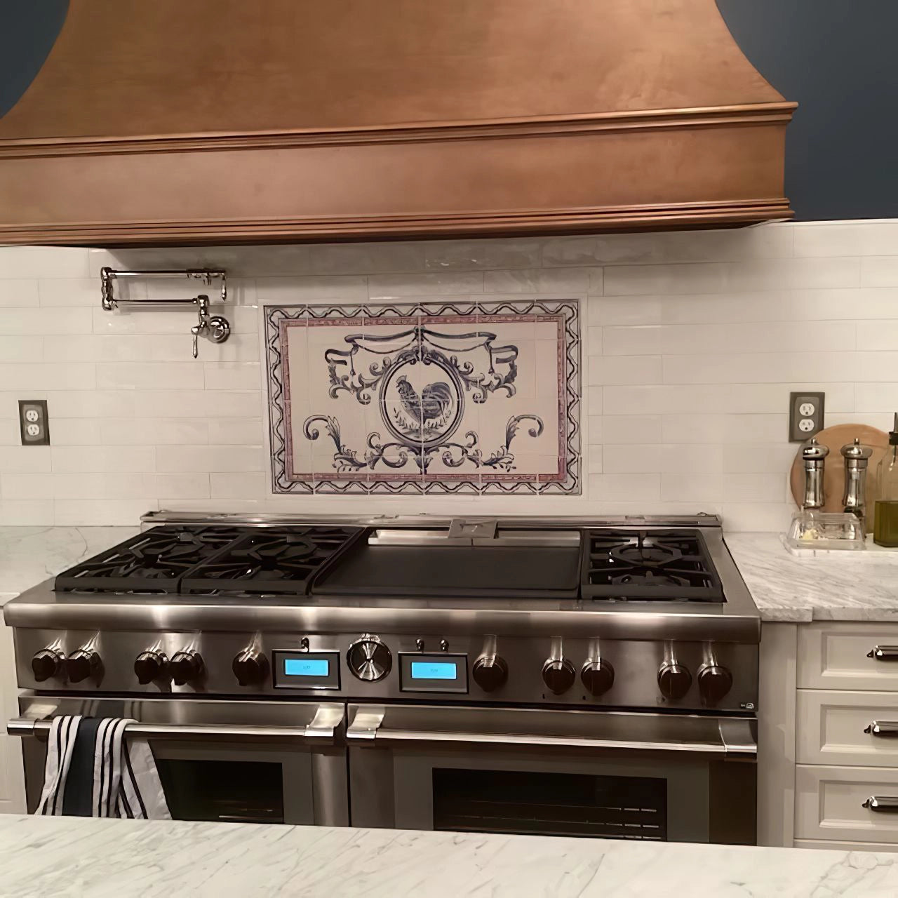 Kitchen tile mural Rooster