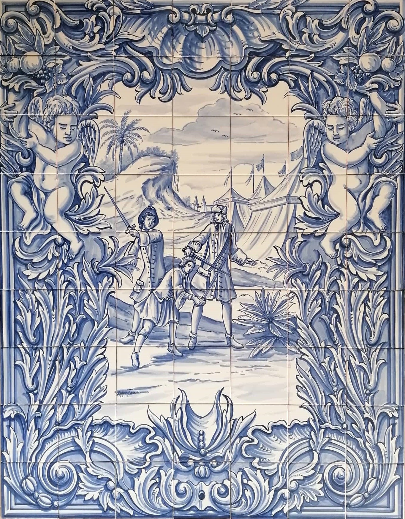Soldiers Tile Mural PT349